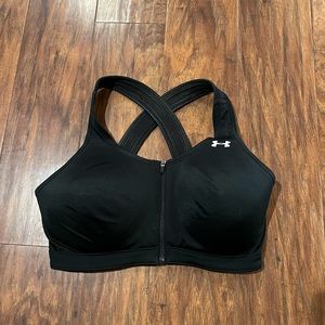 Under Armour Crossback Zip Sports Bra